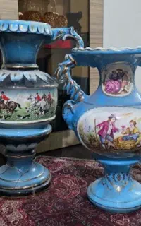 ۲عدد گلدان آنتیک قدیمی
