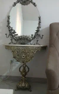 آینه شمدان شیک برنز