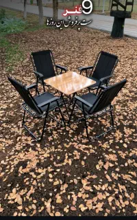 ست میز صندلی ساحلی مسافرتی ۹ ۱۰ ۱۱ فنره کنار چادر