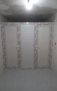 درب وپنجره upvc دوجداره وتوری پلیسه