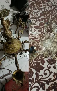 پرداختکاری و تعمیرات لوستر و...برنزی