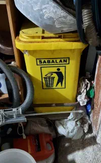سطل زباله پدالی سبلان آپارتمانی ارتفاع یک متر