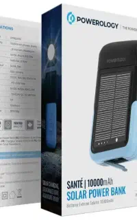 پاور بانک پنل خورشیدی چراغ قوه دار