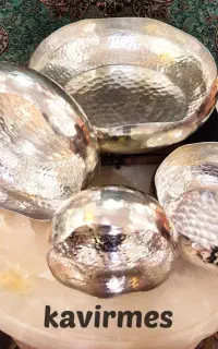 ست دست ساز یزدی/آجیل/میوه خوری/تولیدی کویر مس