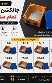 جانکشن باکس آلومینیومی IP67 موجودی تمام سایزها