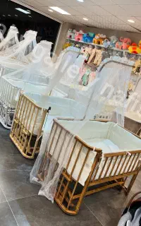 گهواره سنتی سیسمونی تخت کنار مادر مدل تاتلی