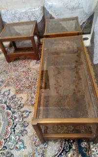 میز عسلی بزرگ ودوتا کوچک