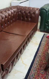 مبل چستر چرم نو