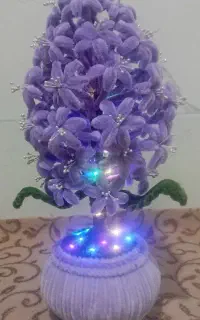 گل تزئینی چراغدار
