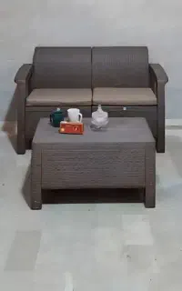 مبلمان حصیری پلاستیکی باغی