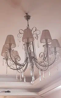 لوستر 8شاخه استیل
