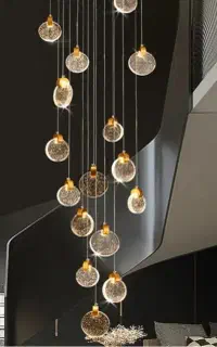 لوستر کریستالی دوبلکس