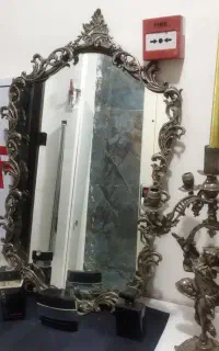 آینه شمعدان برنج