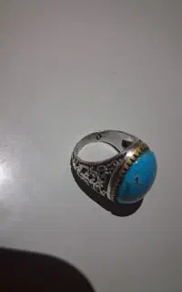 انگشتر فیروزه اصل با رکاب