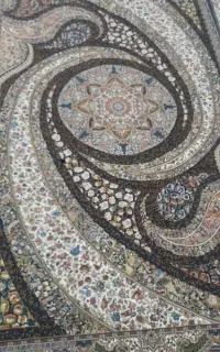 فرش و پشتی کار کرده
