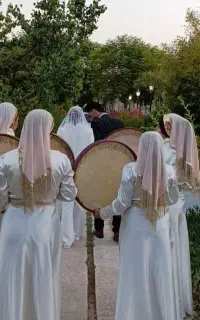 دف نوازی نوازنده خانم سازهای کوبه ای و دی جی بانو