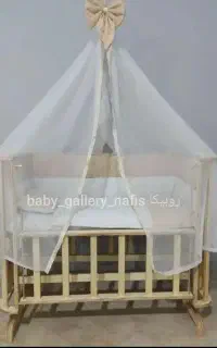 گهواره سنتی سیسمونی نوزاد تخت کنار مادر نفیس مدل x