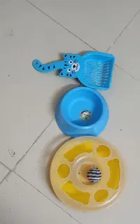 بیلچه وظرف غدا اسباب بازی گربه