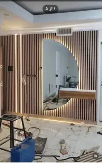 بازسازی کامل کناف کاغذ دیواری. اینه . ترمو. ماربل