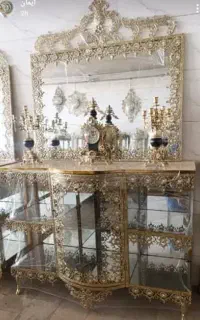 آینه کنسول تخت 1برنز برنزی