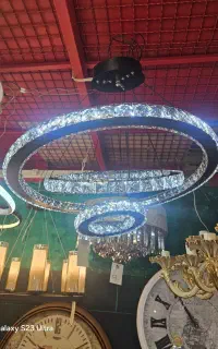 لوستر مدرن کریستالی ۶۰سانت