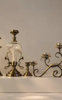 آباژور و گلدان برنجی اصل