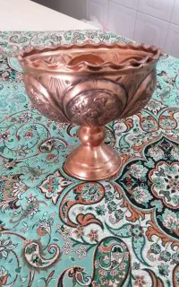 شکلات خوری گز خوری مسی قلم کاری
