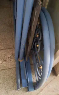 تخت خواب دوطبقه فلزی  بدون ایراد باپیچ و مهره کامل