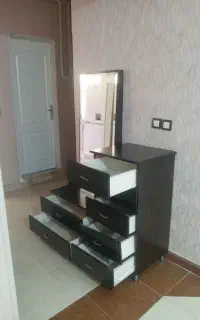 میز ارایش با اینه قدی و فایل دراور چوبی