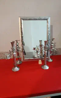 اینه و شمعدان زیبا برای سفره عقد (هدیه)