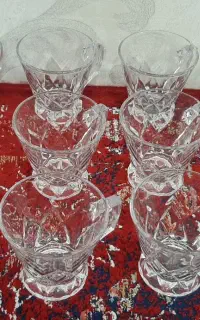 ۲ دست فنجان کریستال اصل ژاپن نو