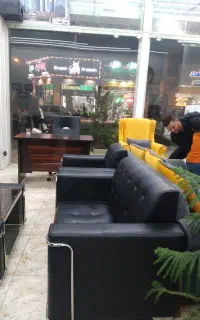میزمشاور وصندلی چرخدارنیم ست اداری مشکی دراندیشه