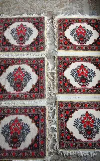 فرش دستباف پشتی ۶ تایی