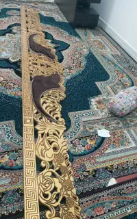 کتیبه پرده سلطنتی  باروکش پارچه مخمل نو