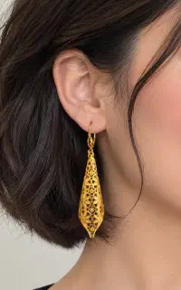 گوشواره طلاروس رنگ ثابت(آگهیوبخونید)