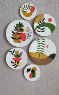 طراحی چهره و دیوارکوب سفالی