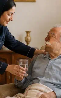 نیازمند پرستار خانم تمام وقت برای نگهداری پیر مرد
