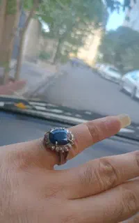 انگشتر یاقوت کبود زنانه