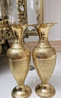 گلدان برنجی اصل وزن دار