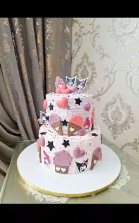 سفارش کیک خامه ای و فوندانت دسر و فینگرفود و موچی