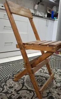میز و صندلی تاشو دو نفره پایه چوب