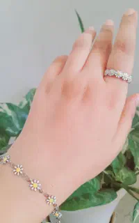 نیم ست بابونه استیل