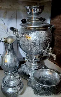 سماور گنده کاری استیل گازی هومت برند عالی