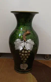 گلدان سفالی سبز نو