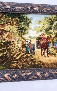 تابلو دستباف ابریشمی تبریز