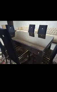 میز غذاخوری شش نفره