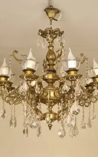 لوستر ۸ شاخه برنزی