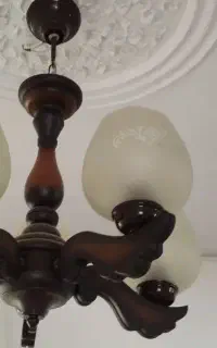 لوستر چوبی شیک و نو