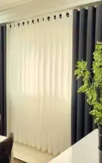 پرده مخمل و تور