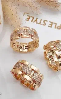 انگشتر رولکس نگین دار ژوپینگ سایز ۷